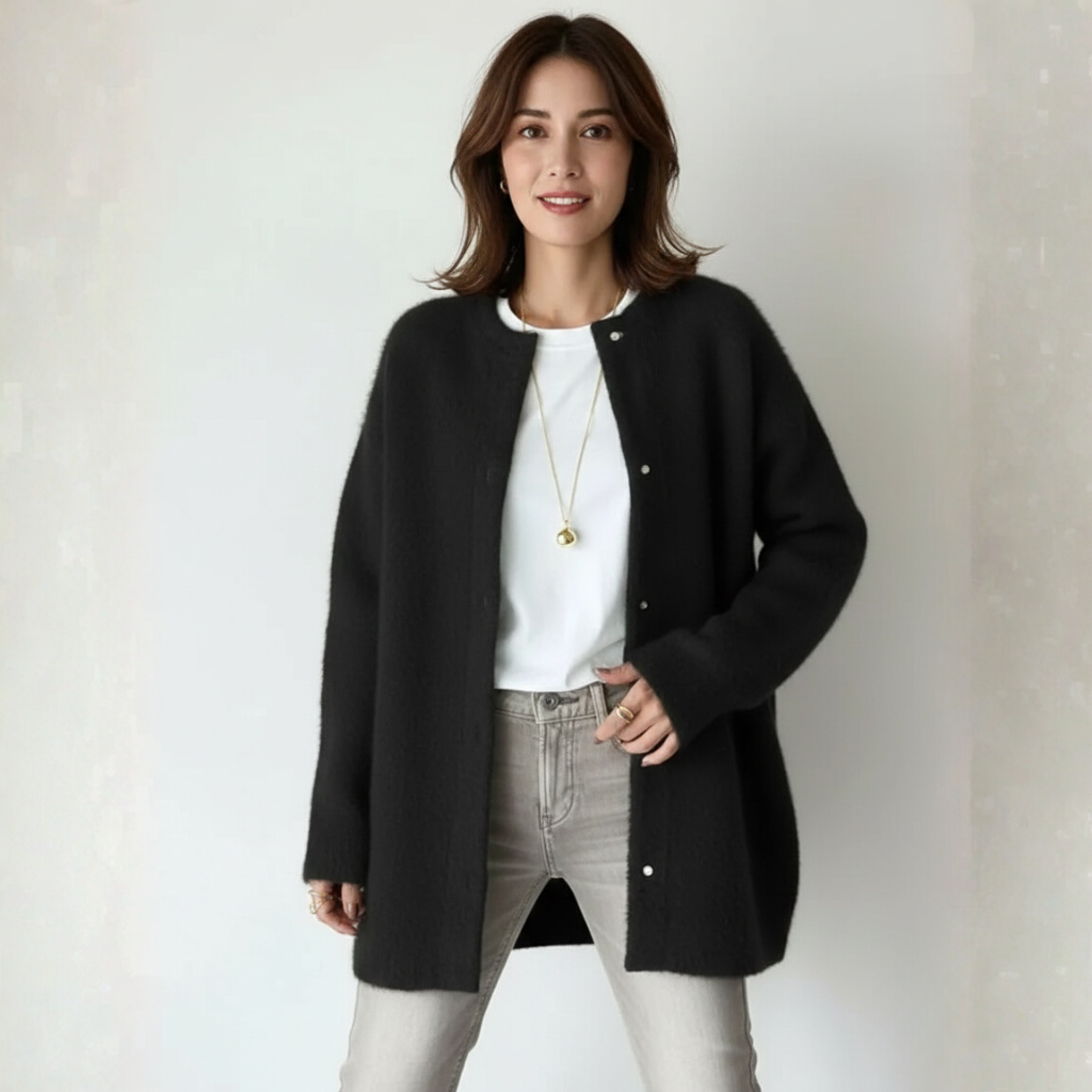 Kath Dames Vest | Wol en Mohair, Warm en Elegant, Relaxte Pasvorm