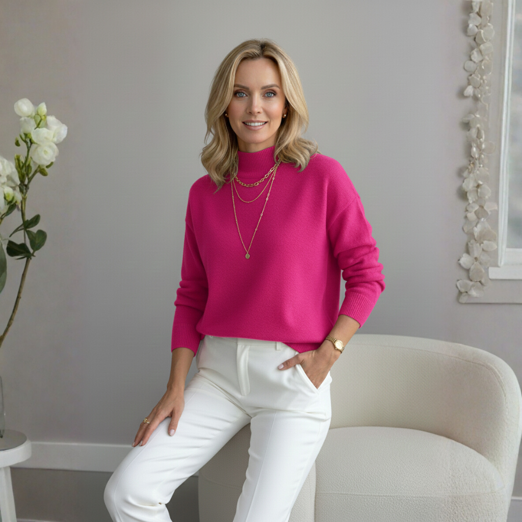 Yvonne Gebreide Trui | Dames Pullover, Zachte Gebreide Stof, Elegante Pasvorm