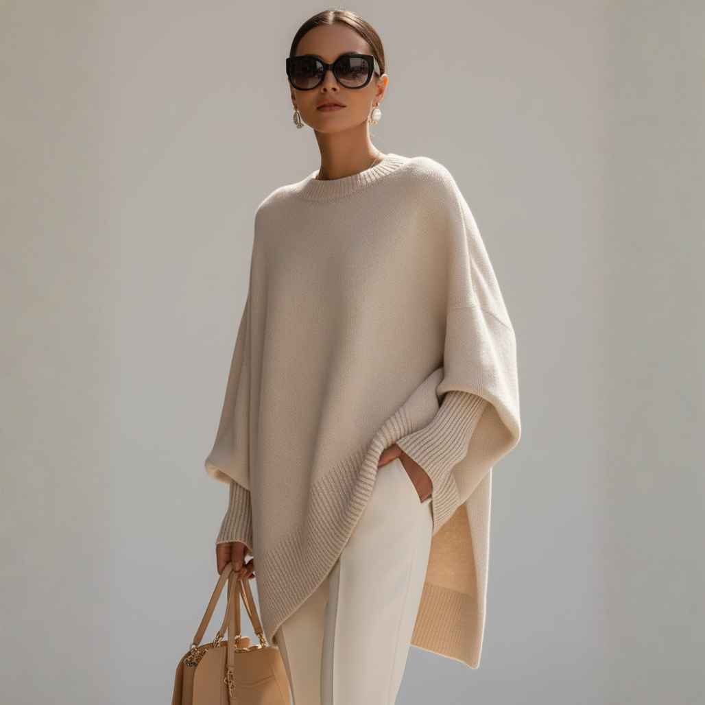 Claudia Knit Sweater | Women’s Pullover, Soft Cotton Blend, Timeless Elegance