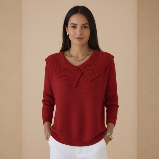 Lucia Warm Sweater | Dames Trui, Zachte Wolmix, Tijdloze Elegantie