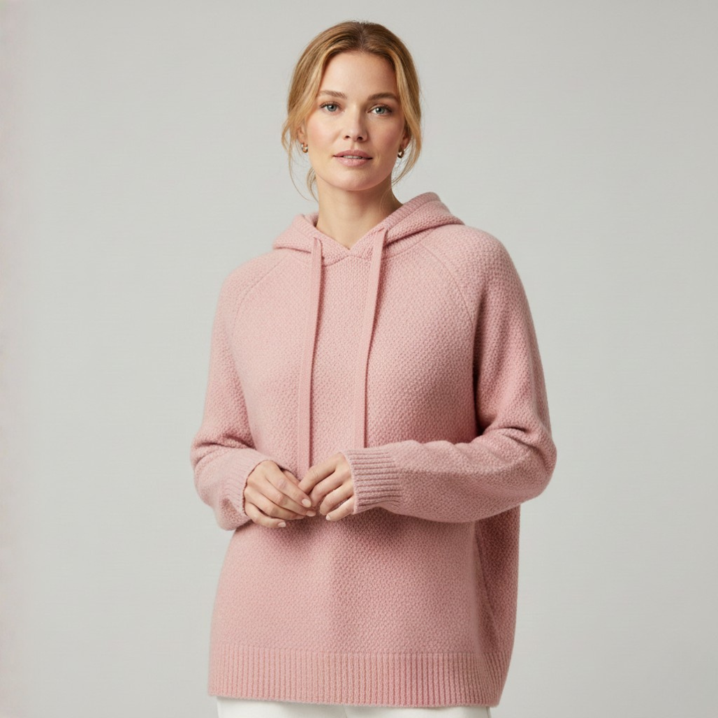 Hanna Merino Wool Hoodie | Dames hoodie Winter, Ultrafijne Merinowol, Tijdloze Elegantie