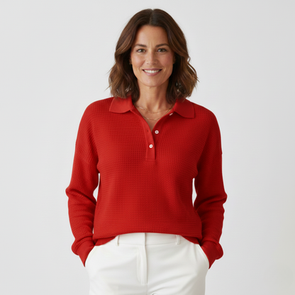 Mara Overhemd | Dames Blouse, Zacht Mesh, Elegant en Comfortabel