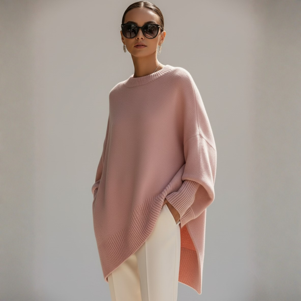 Claudia Knit Sweater | Women’s Pullover, Soft Cotton Blend, Timeless Elegance