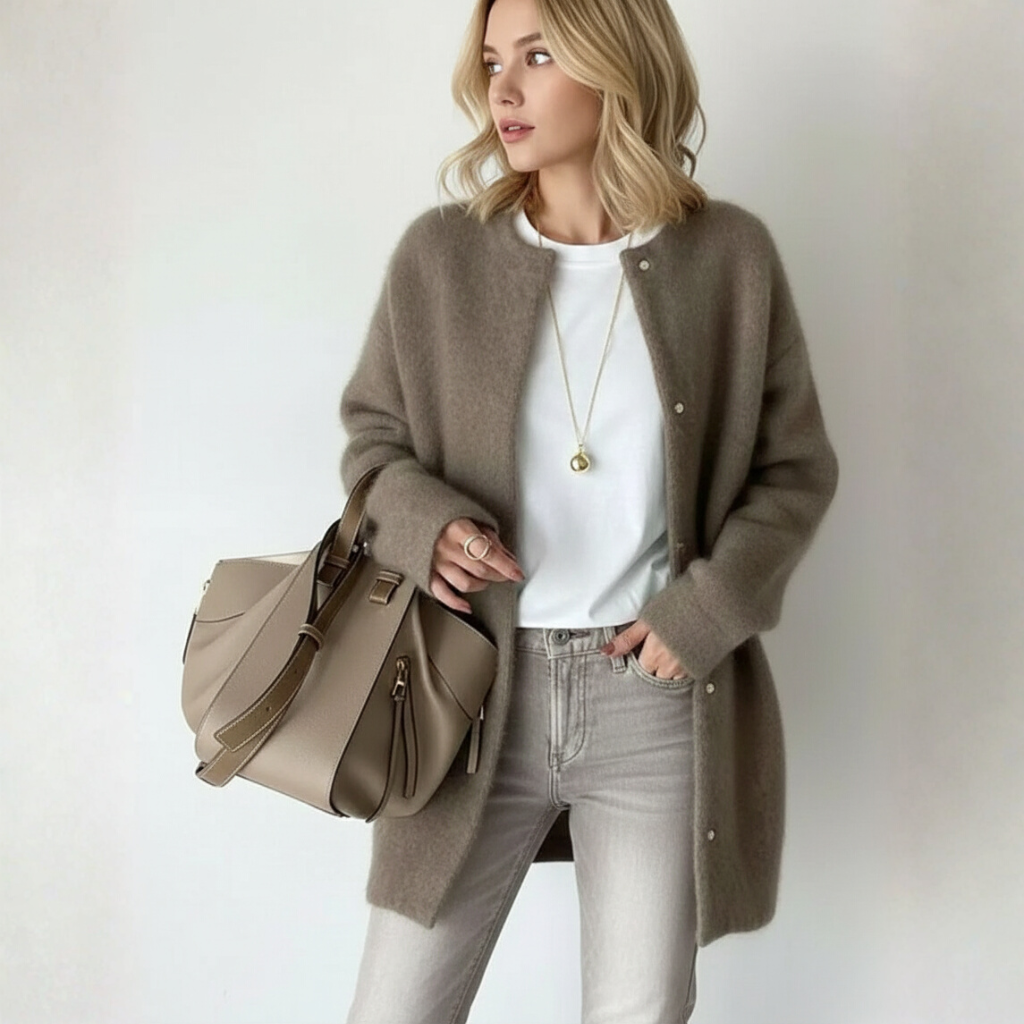 Kath Dames Vest | Wol en Mohair, Warm en Elegant, Relaxte Pasvorm