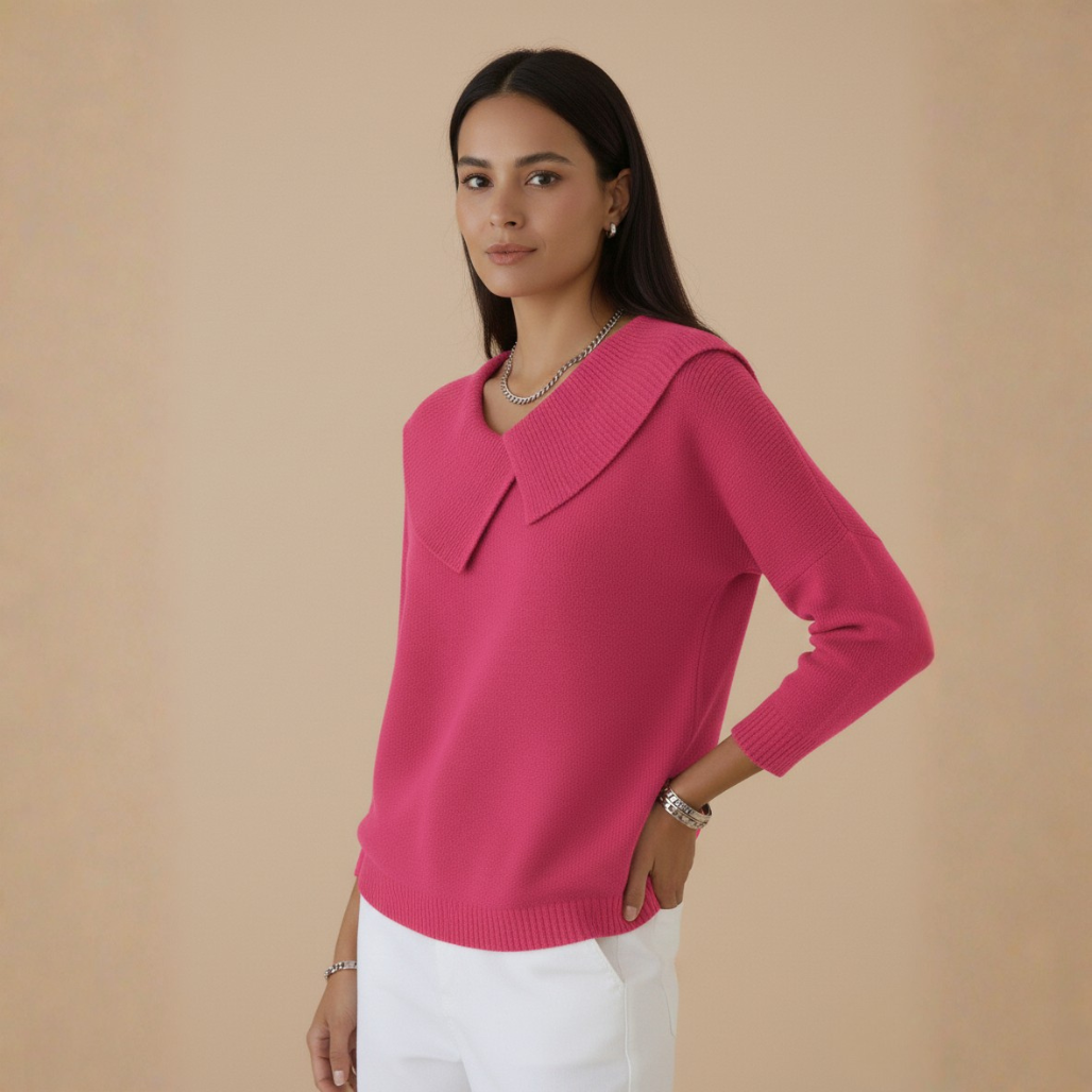 Lucia Warm Sweater | Dames Trui, Zachte Wolmix, Tijdloze Elegantie