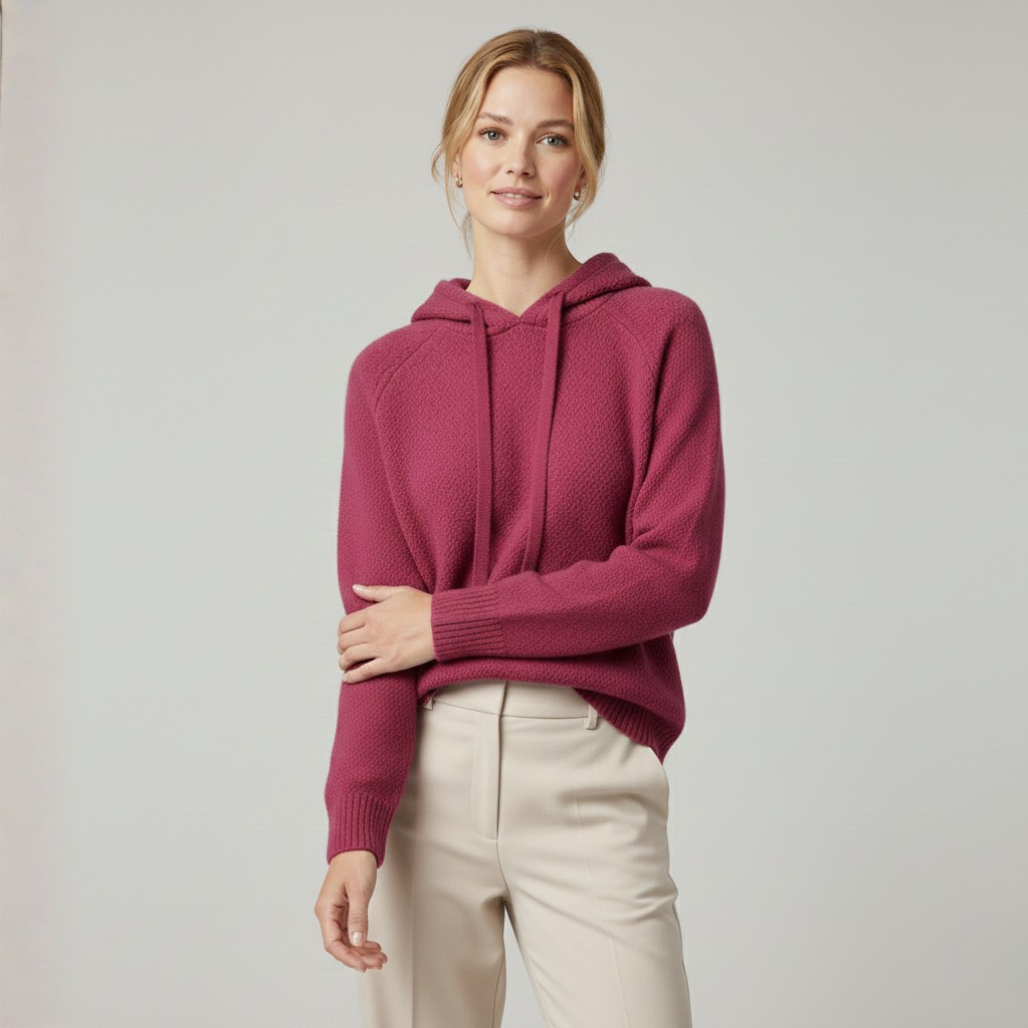 Hanna Merino Wool Hoodie | Dames hoodie Winter, Ultrafijne Merinowol, Tijdloze Elegantie
