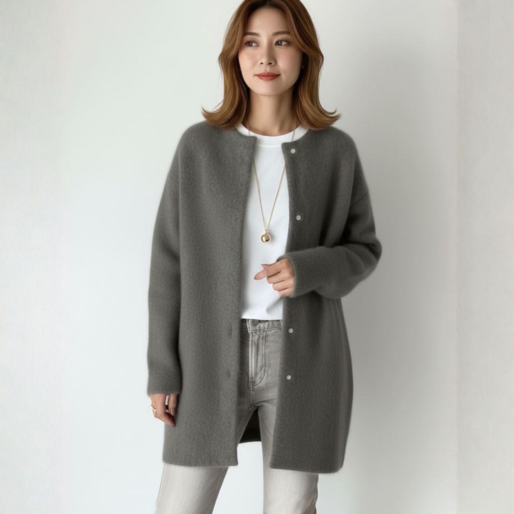 Kath Dames Vest | Wol en Mohair, Warm en Elegant, Relaxte Pasvorm