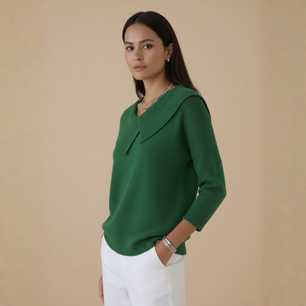 Lucia Warm Sweater | Dames Trui, Zachte Wolmix, Tijdloze Elegantie