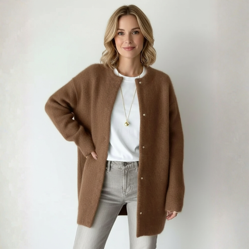 Kath Dames Vest | Wol en Mohair, Warm en Elegant, Relaxte Pasvorm