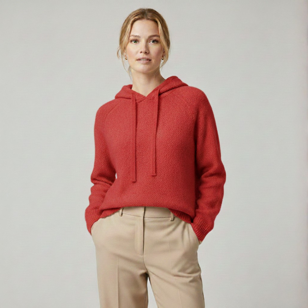 Hanna Merino Wool Hoodie | Dames hoodie Winter, Ultrafijne Merinowol, Tijdloze Elegantie