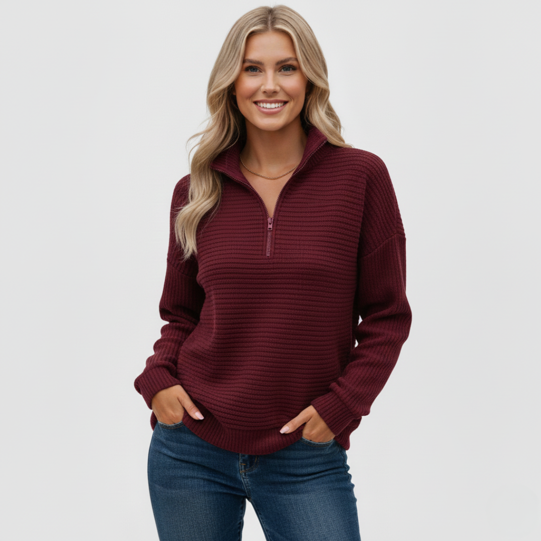 Sereen V-Neck Pullover | Dames Trui, Comfortabel Materiaal, Elegante Pasvorm