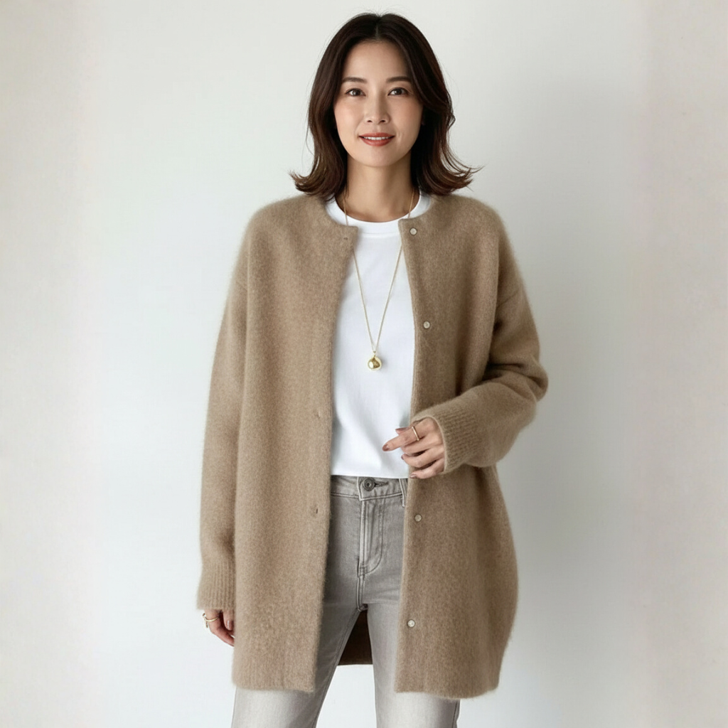 Kath Dames Vest | Wol en Mohair, Warm en Elegant, Relaxte Pasvorm