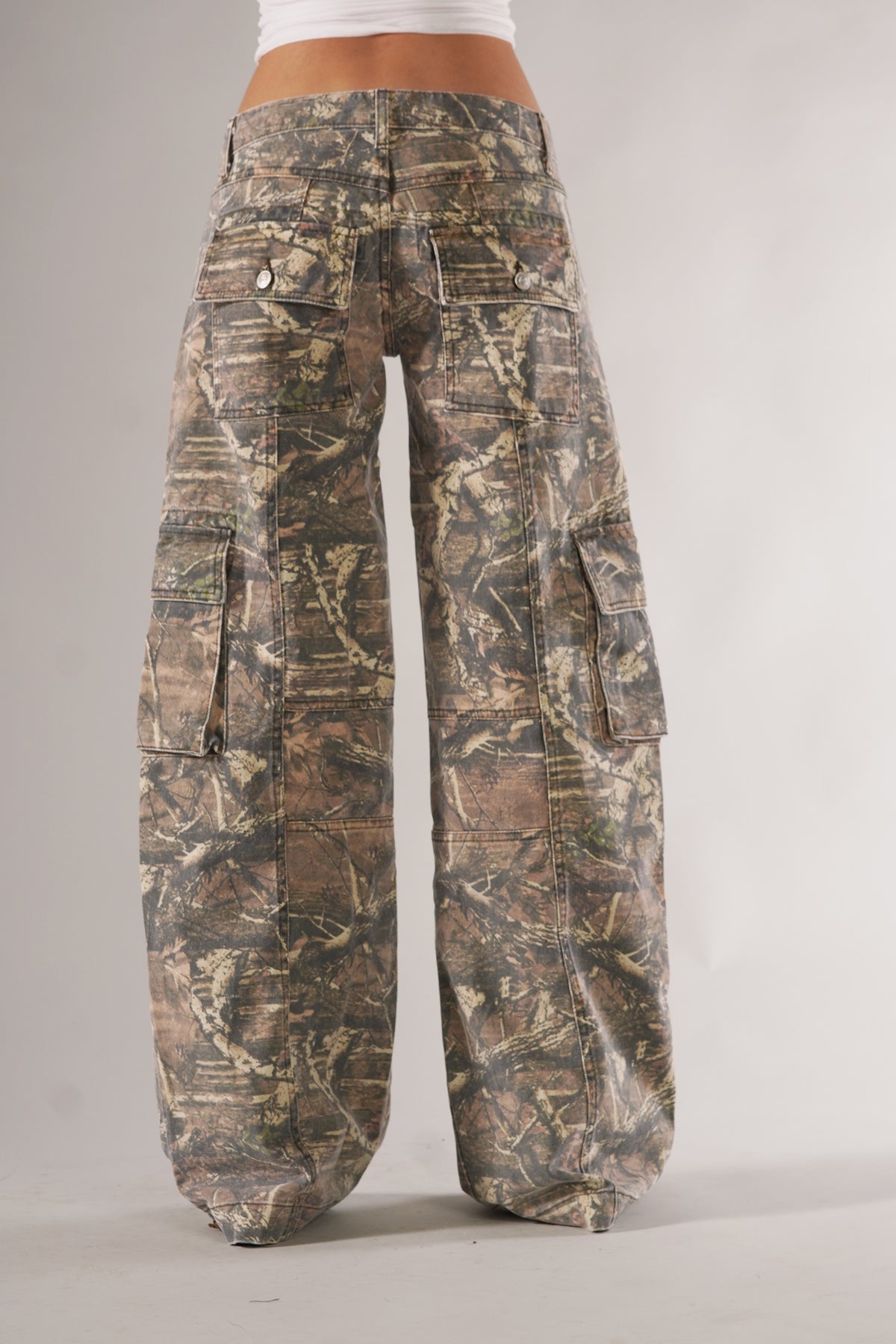 Valina Cargobroek | Dames Cargo Broek, Ademend Materiaal, Trendy Camouflageontwerp 5