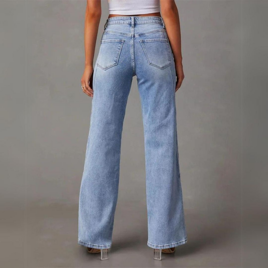 Zoe Wide Leg Jeans | Dames Spijkerbroek, Hoge Taille, Flatterende Pasvorm 3